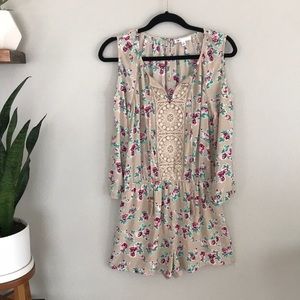 NWOT Nordstrom DR2 boho floral romper